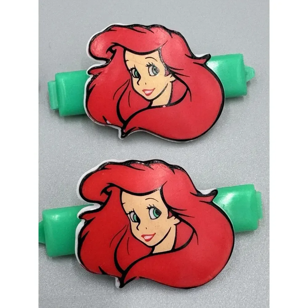 Vintage Disney's The Little Mermaid Barrette Clips 2 Sets‎ 4 Total